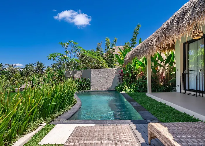 リゾート Mesari - Rice Terrace Retreat With Pool & Restaurant ウブド